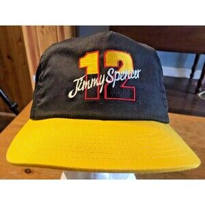 Jimmy Spencer NASCAR Snapback Hat Meineke Racing Vintage No. 12 Cap Made in USA